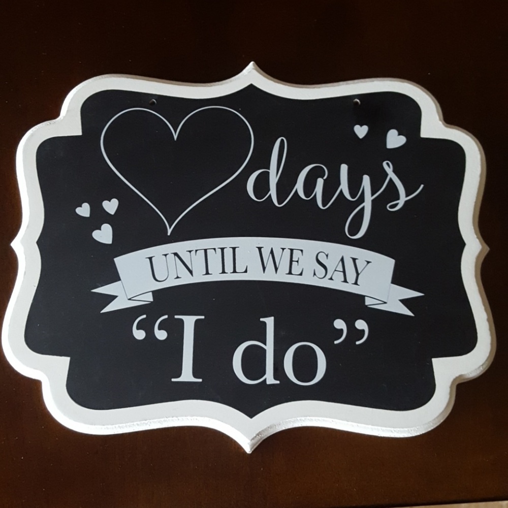 Wedding Chalk Board Sign